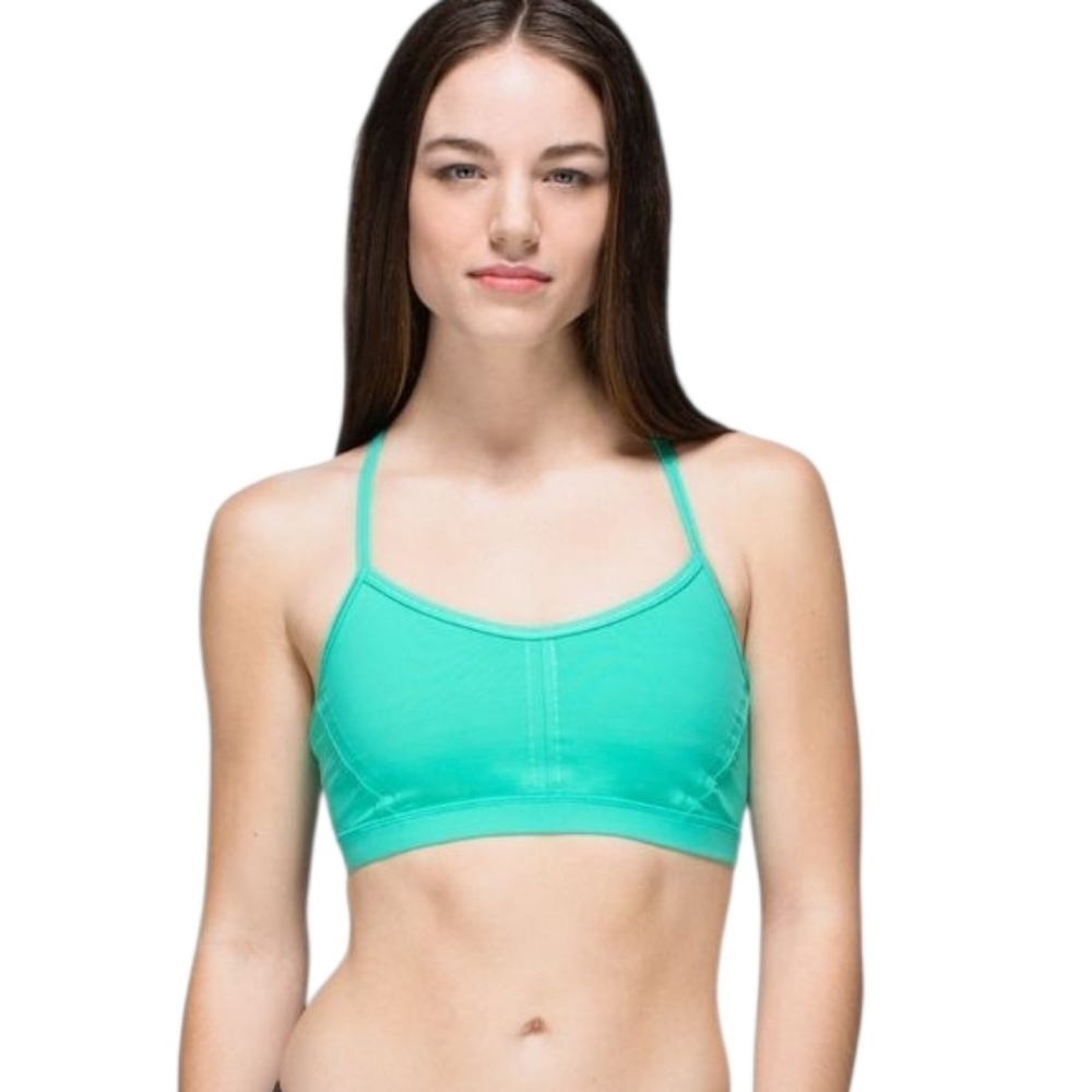 LULULEMON Breathe Easy Bras Womens Size 4 Bali Breeze Luxtreme